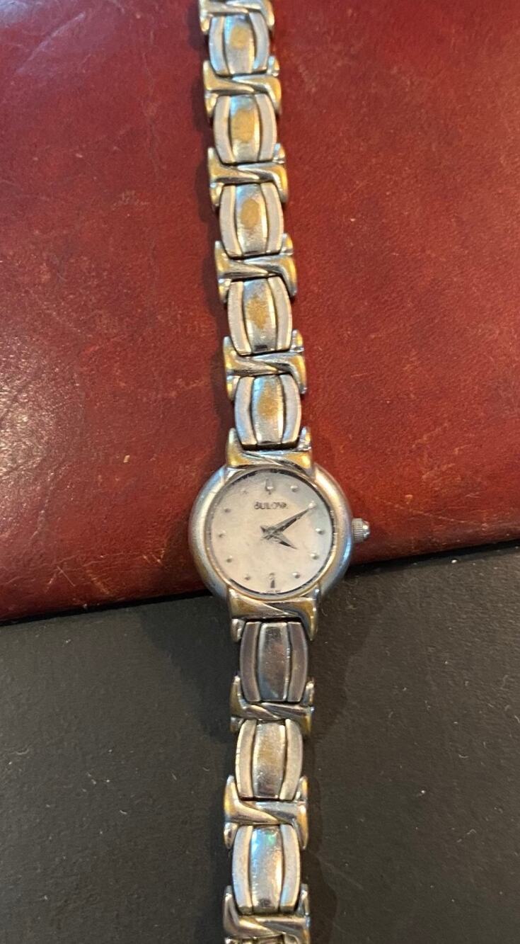 Women's 18mm Silver Tone Bulova Watch, Water Resistant